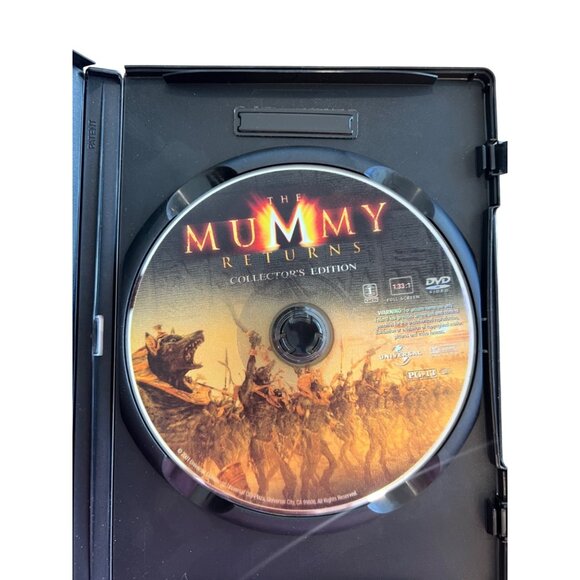 The Mummy Returns DVD Collectors Edition Full Screen 2001 Action Movie Pre-Owned - Picture 2 of 4